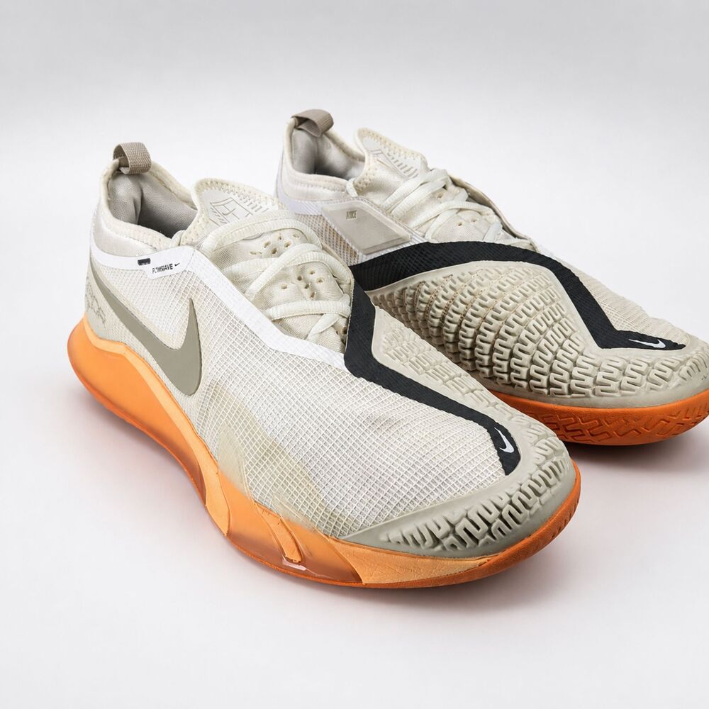 Nike Court React Vapor NXT Men’s 9.5 Tennis Shoes White Orange | CV0724-103